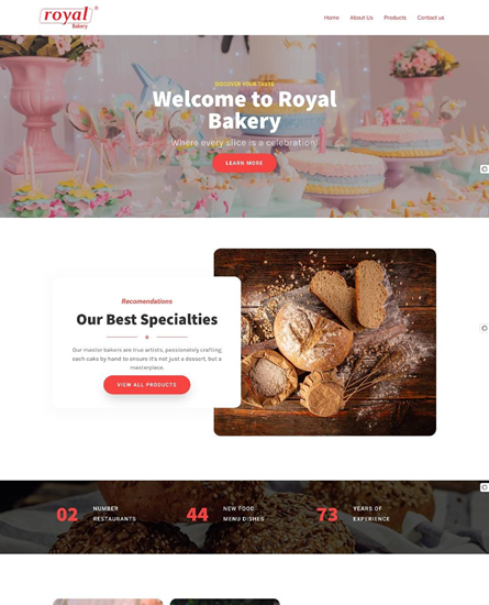 Royal Bakery corporate website
